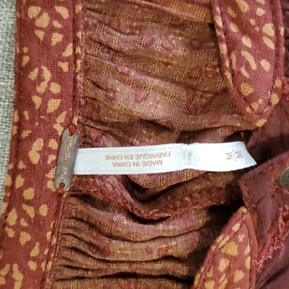 Free people brown woman's batwing button up shirt size M - Picture 7 of 7